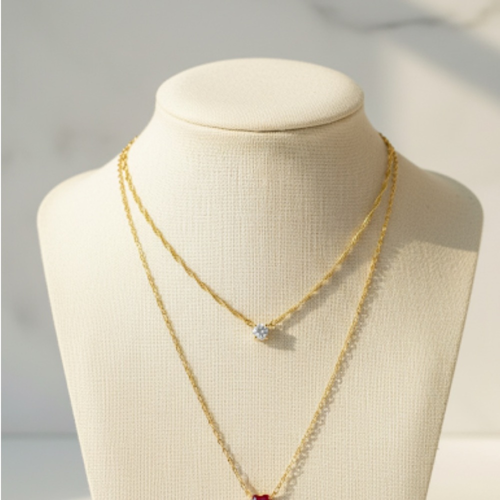 Elegant Gold and Silver Necklace Set